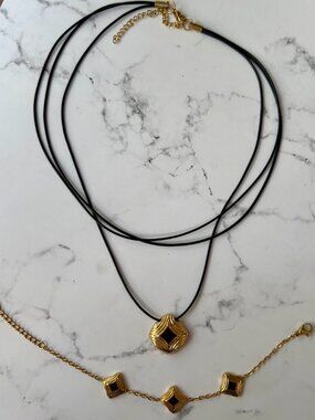 Slide Jewels Necklace and Bracelet